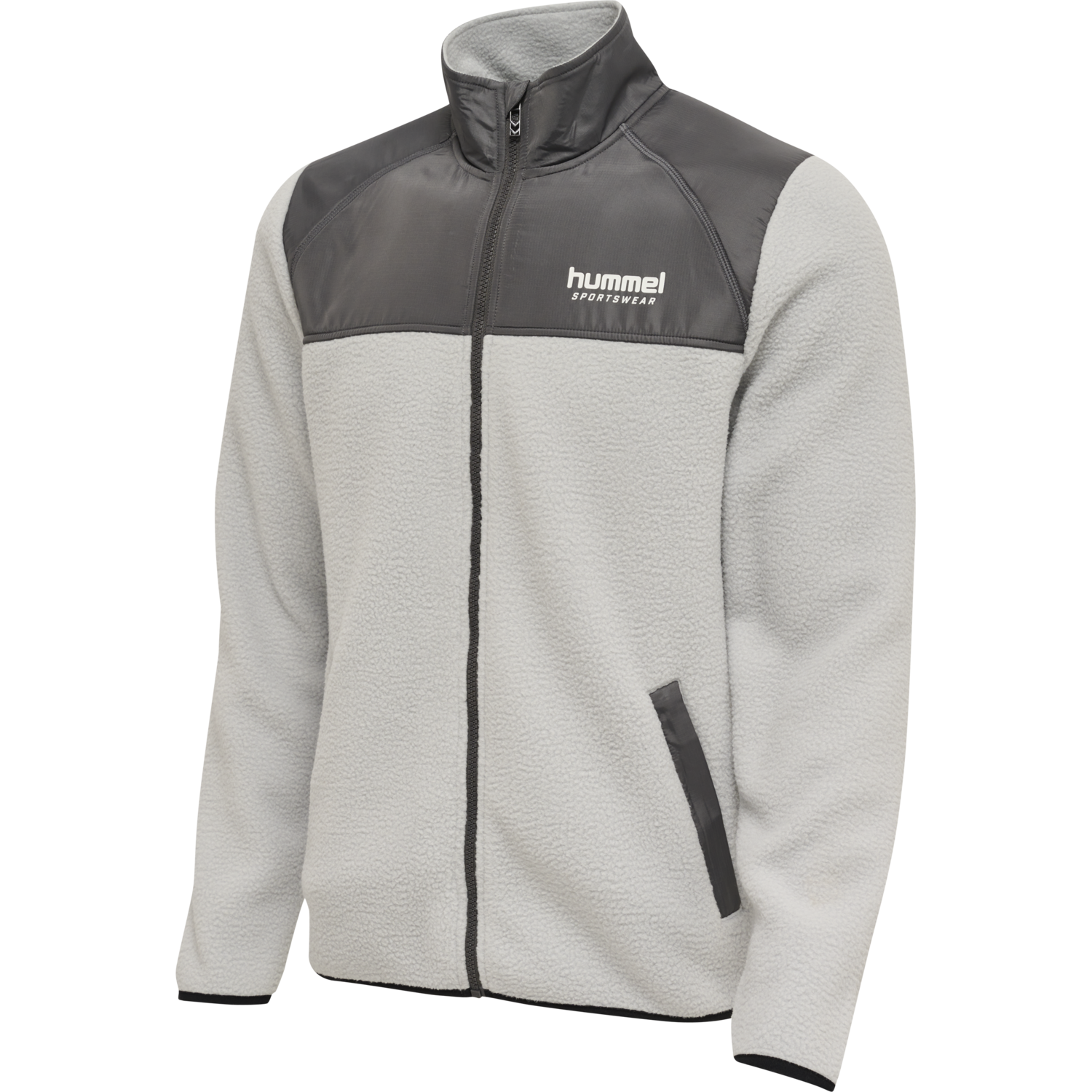 hmlLGC CHARLEY FLEECE JACKET, HARBOR MIST, packshot