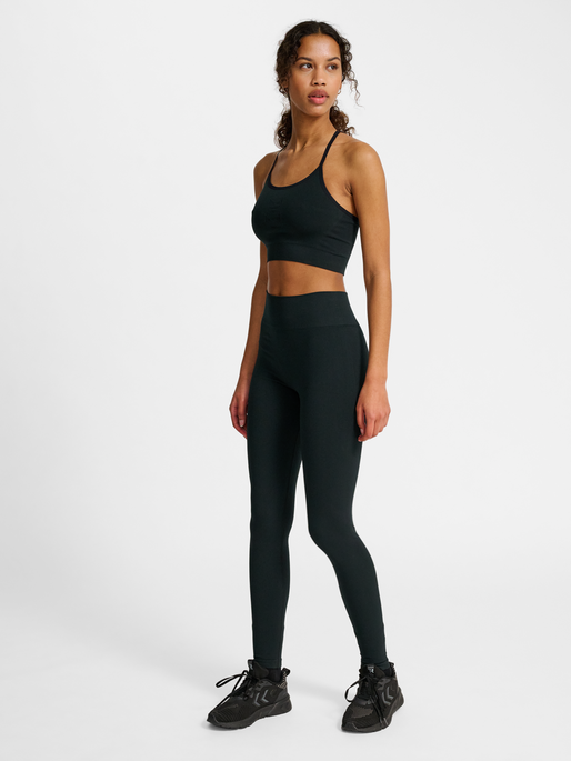 hmlHIIT SEAMLESS HIGH WAIST TIGHTS, BLACK, model