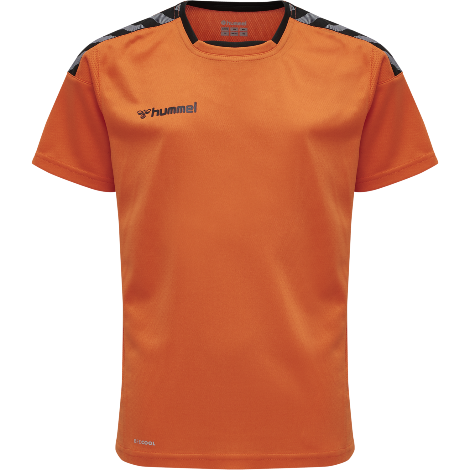 hmlAUTHENTIC KIDS POLY JERSEY S/S, TANGERINE, packshot