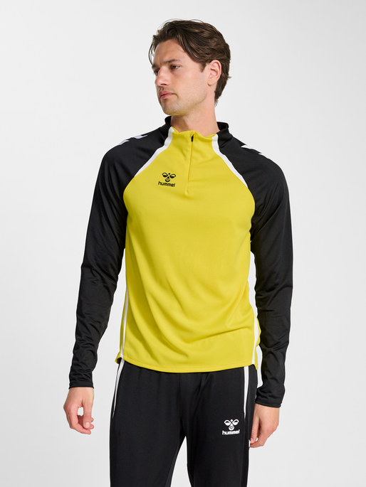 hmlLEAD 2.0 HALF ZIP, BLAZING YELLOW/BLACK, model