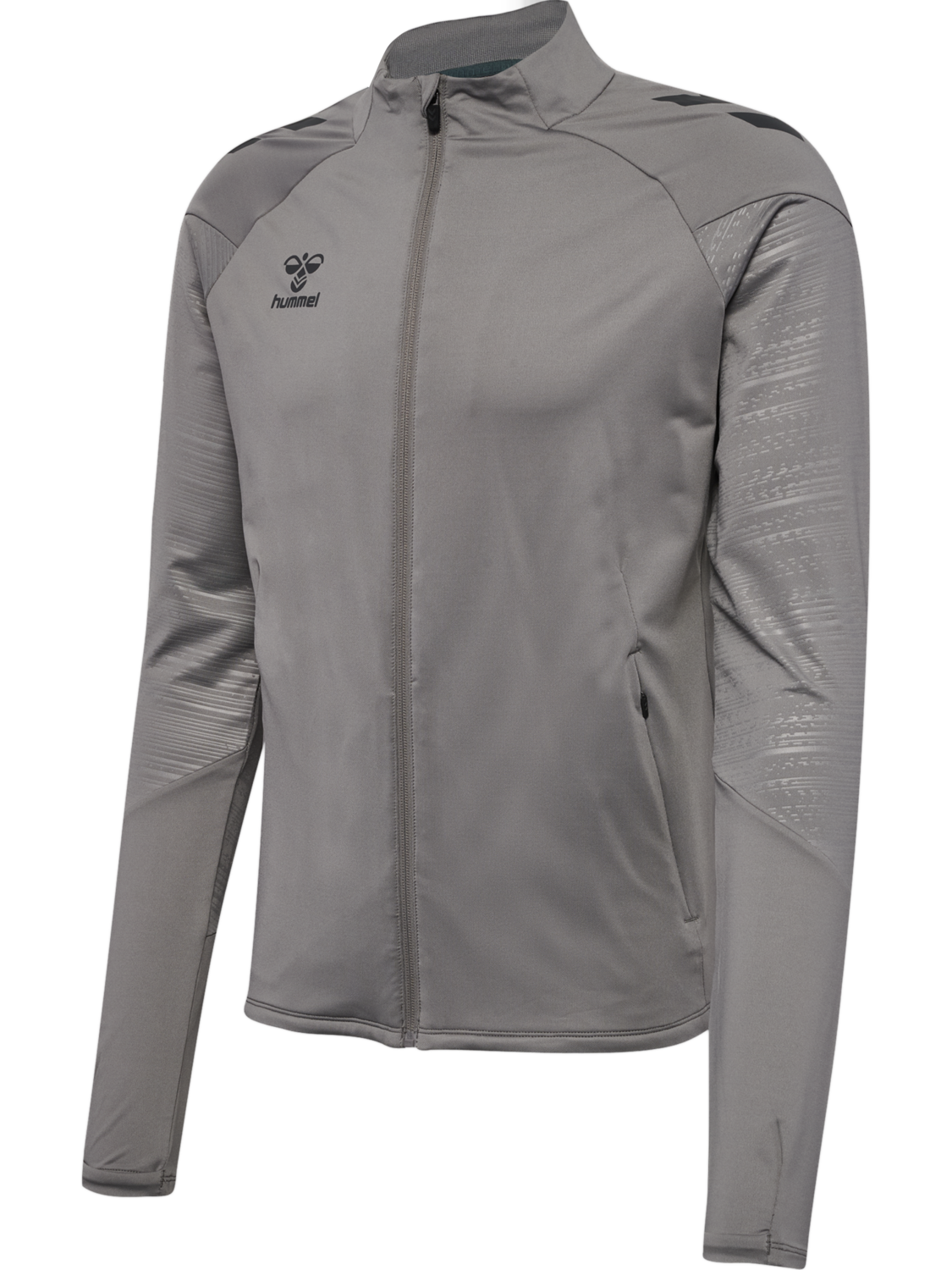 hmlPRO TRAINING ZIP JACKET, STEEL GRAY, packshot