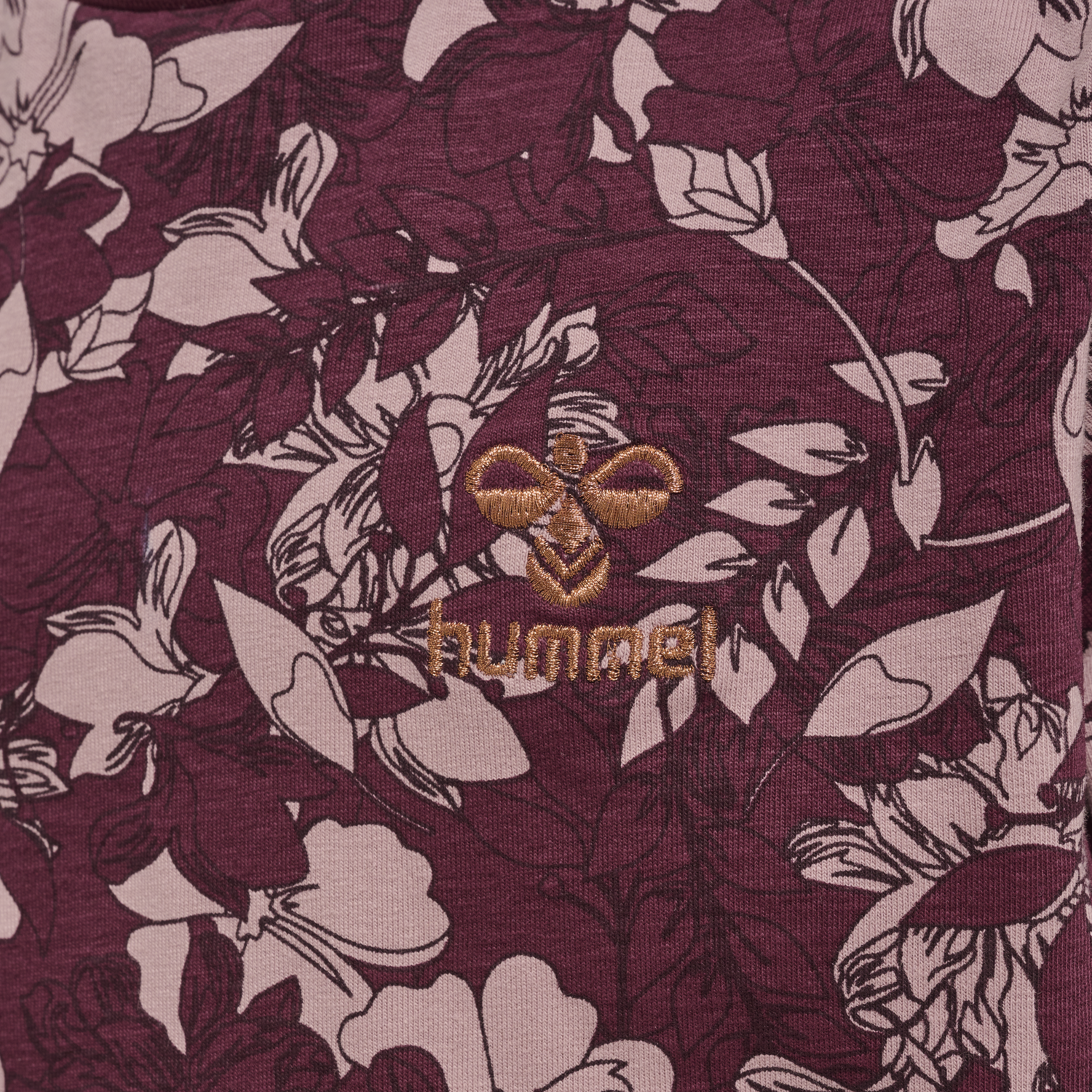 hmlHAZEL T-SHIRT S/S, WINDSOR WINE, packshot