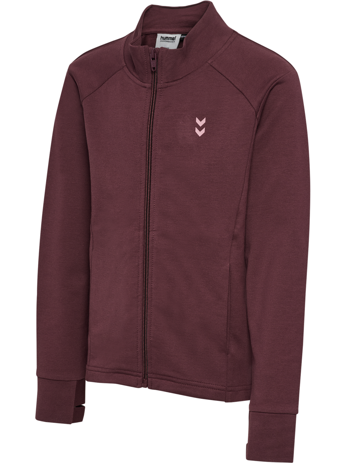 hmlJR SOFT ZIP JACKET, VINEYARD WINE, packshot