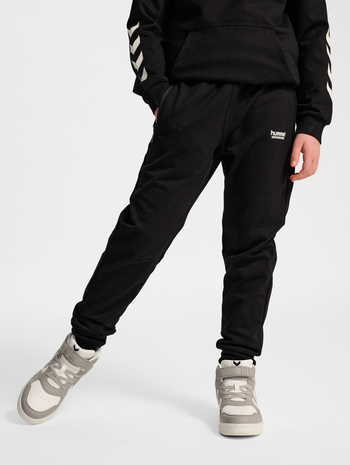hmlJR REGULAR ADJ WAIST PANTS, BLACK, model
