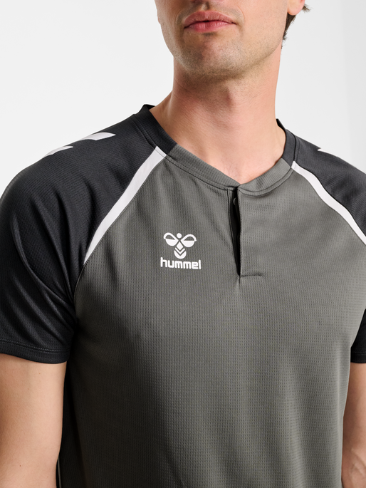 hmlLEAD 2.0 POLO, STEEL GRAY/ASPHALT, model