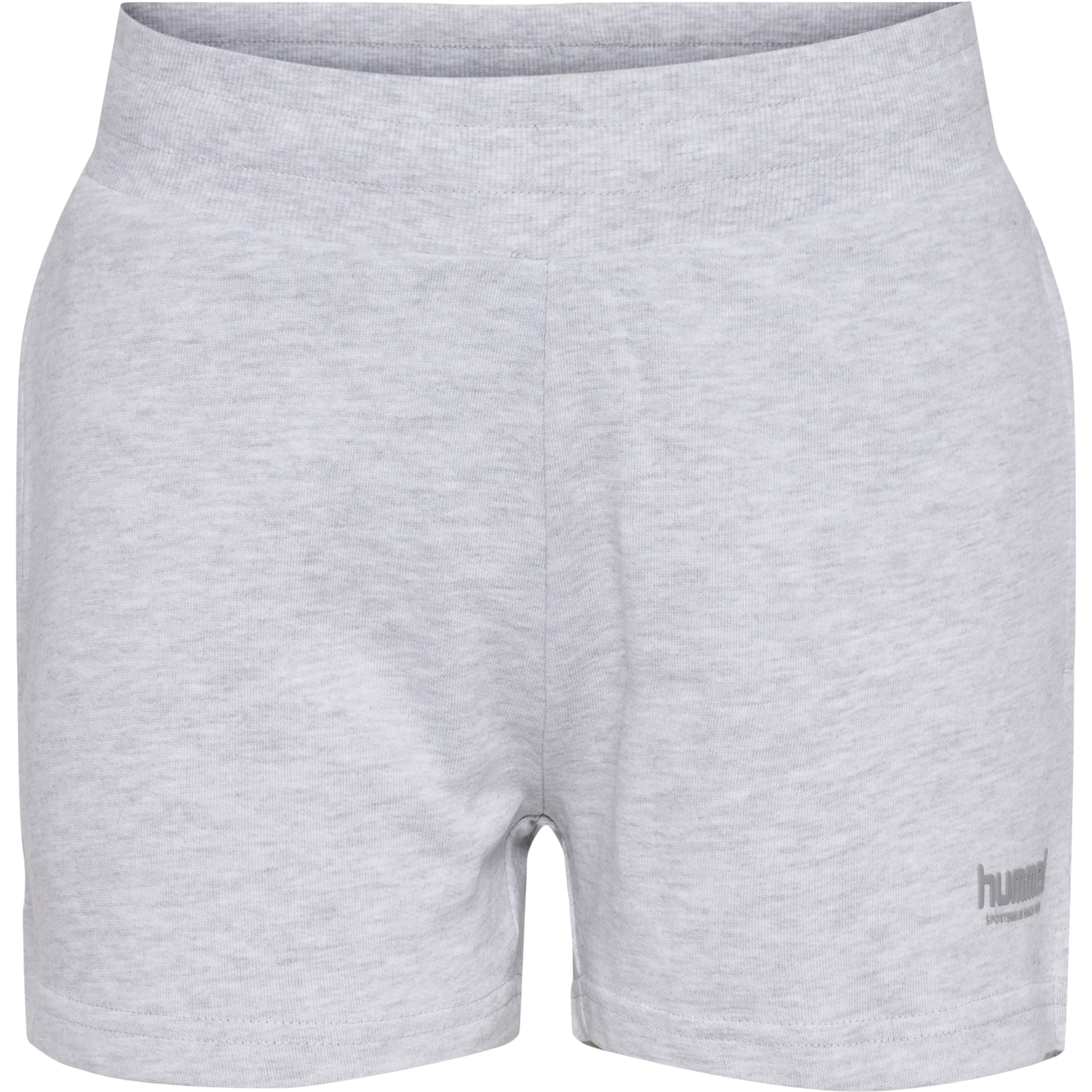 hmlLGC SENNA SWEAT SHORTS, LIGHT GREY MELANGE, packshot