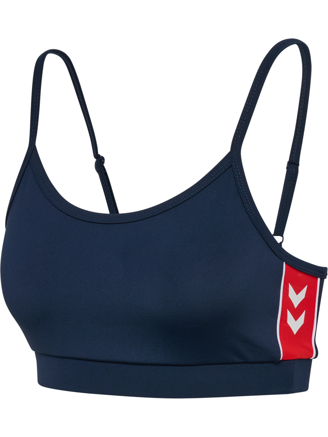 hmlPULSE PIPING LIGHT SUPPORT BRA, DRESS BLUES/MARS RED, packshot