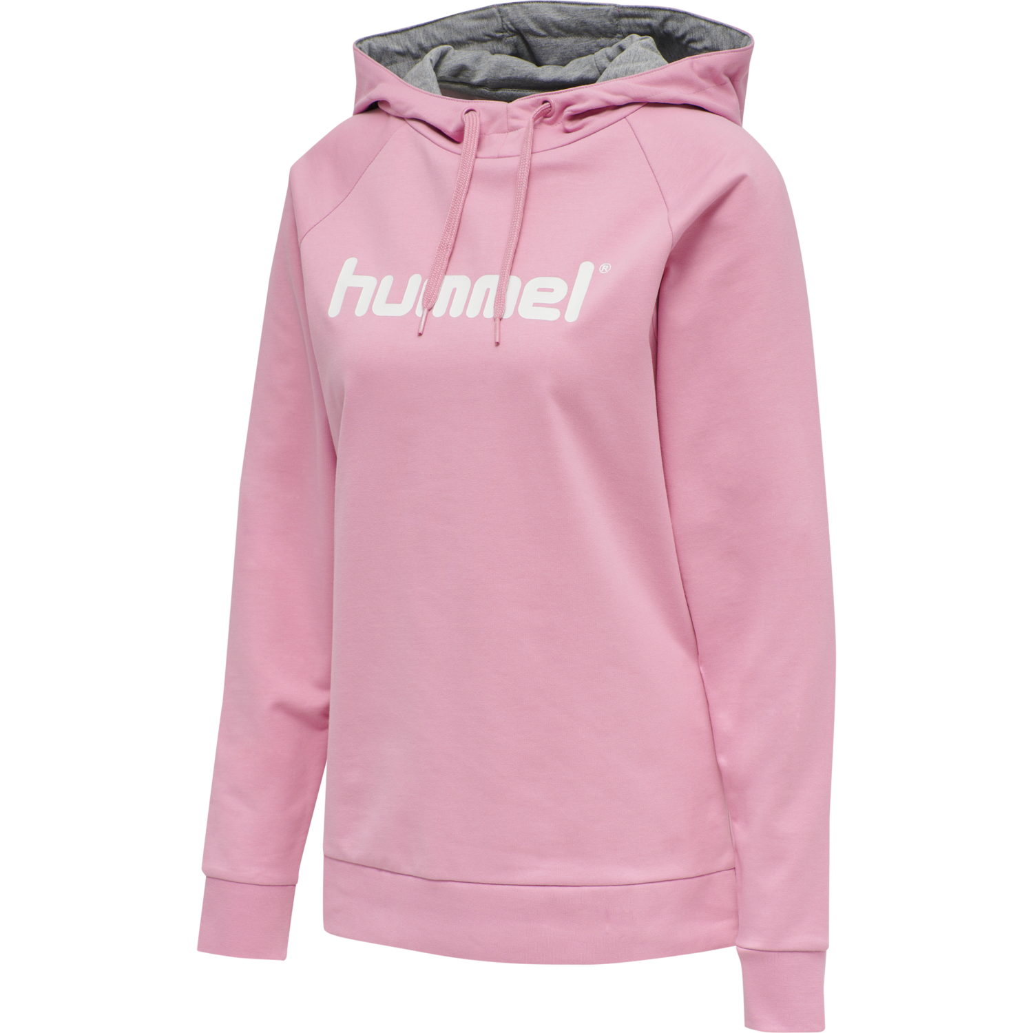 HMLGO COTTON LOGO HOODIE WOMAN, COTTON CANDY, packshot