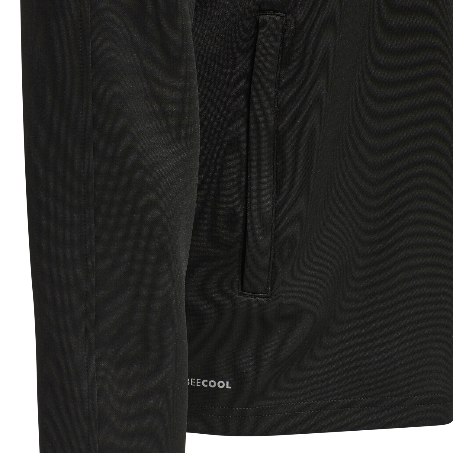 hmlCORE XK POLY ZIP SWEAT WOMAN, BLACK/BLACK, packshot