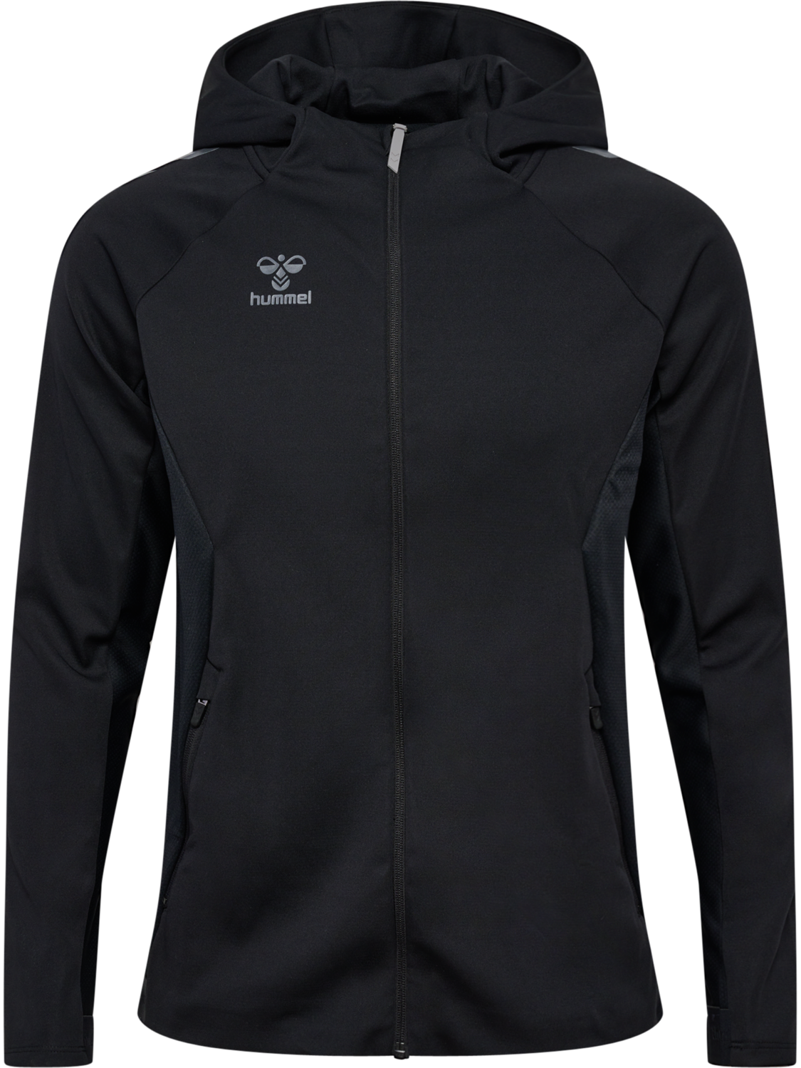 hmlCIMA 2.0 ZIP HOODIE, BLACK, packshot
