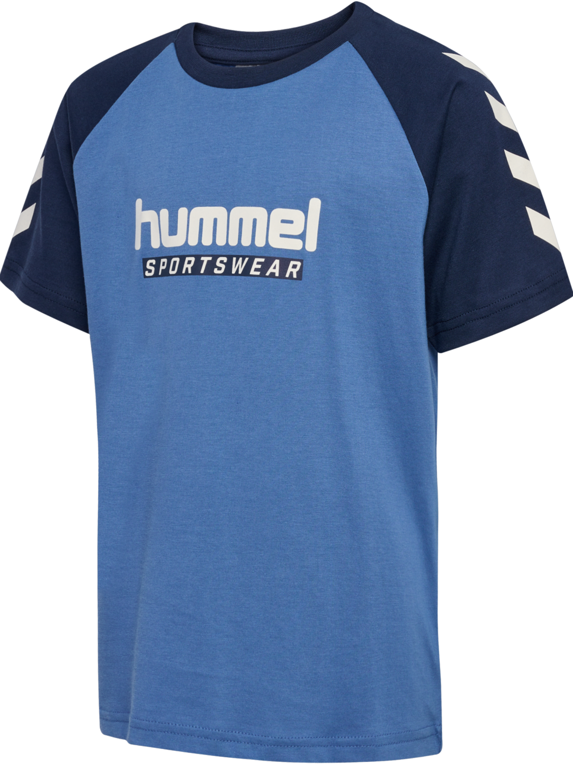 hmlJR LOGO T-SHIRT S/S, DUTCH BLUE, packshot
