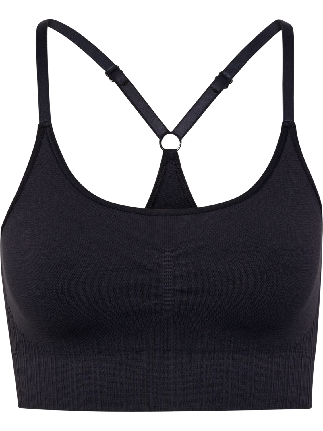 hmlMT DEFINE SEAMLESS PADDED BRA, BLACK, packshot