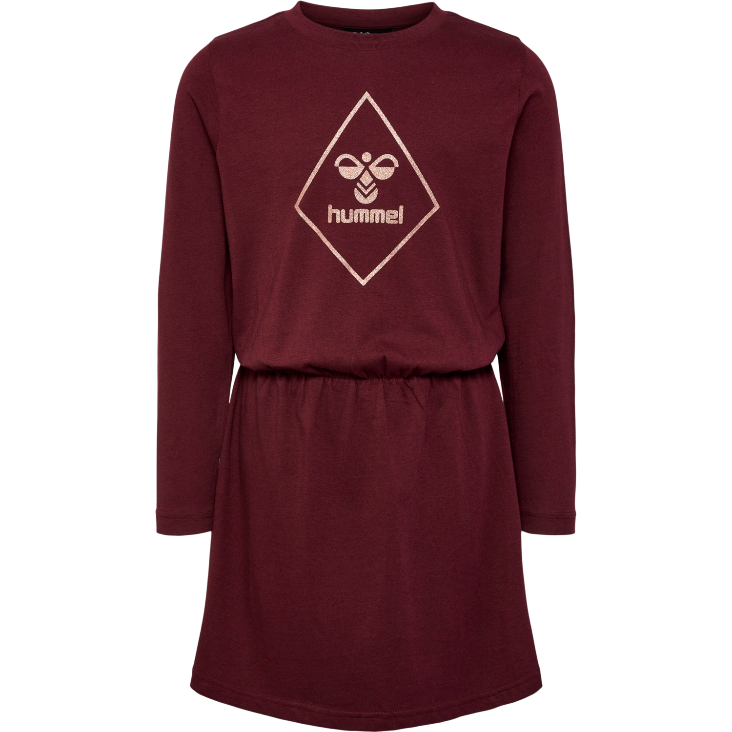 hmlLUNA DRESS L/S, !WINDSOR WINE, packshot