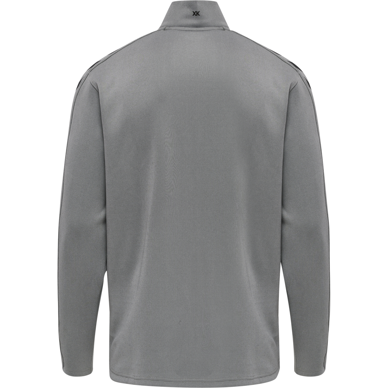 hmlCORE XK POLY ZIP SWEAT, GREY MELANGE, packshot