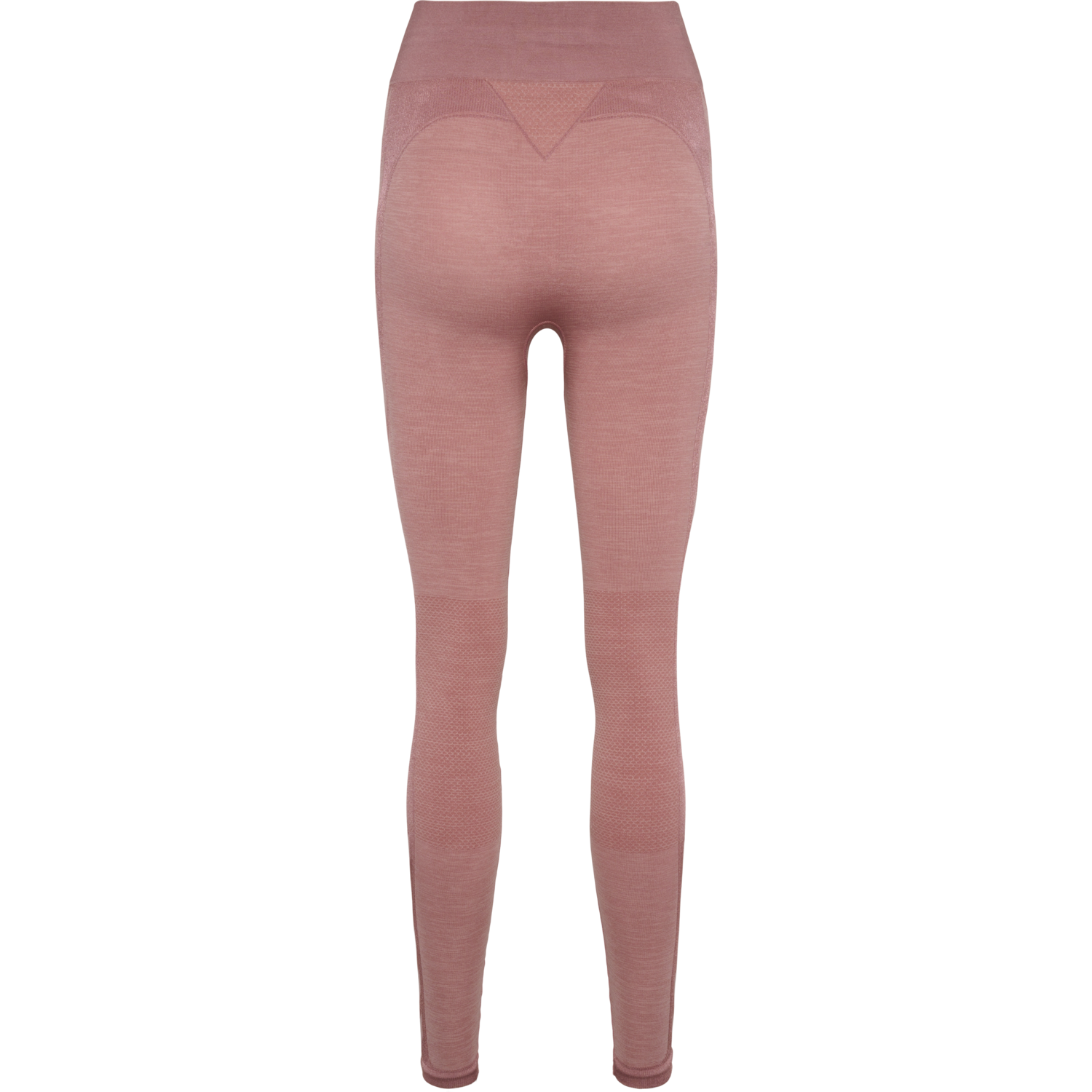 hmlCLEA SEAMLESS MID WAIST TIGHTS, WOODROSE/ROSE TAUPE MELANGE, packshot