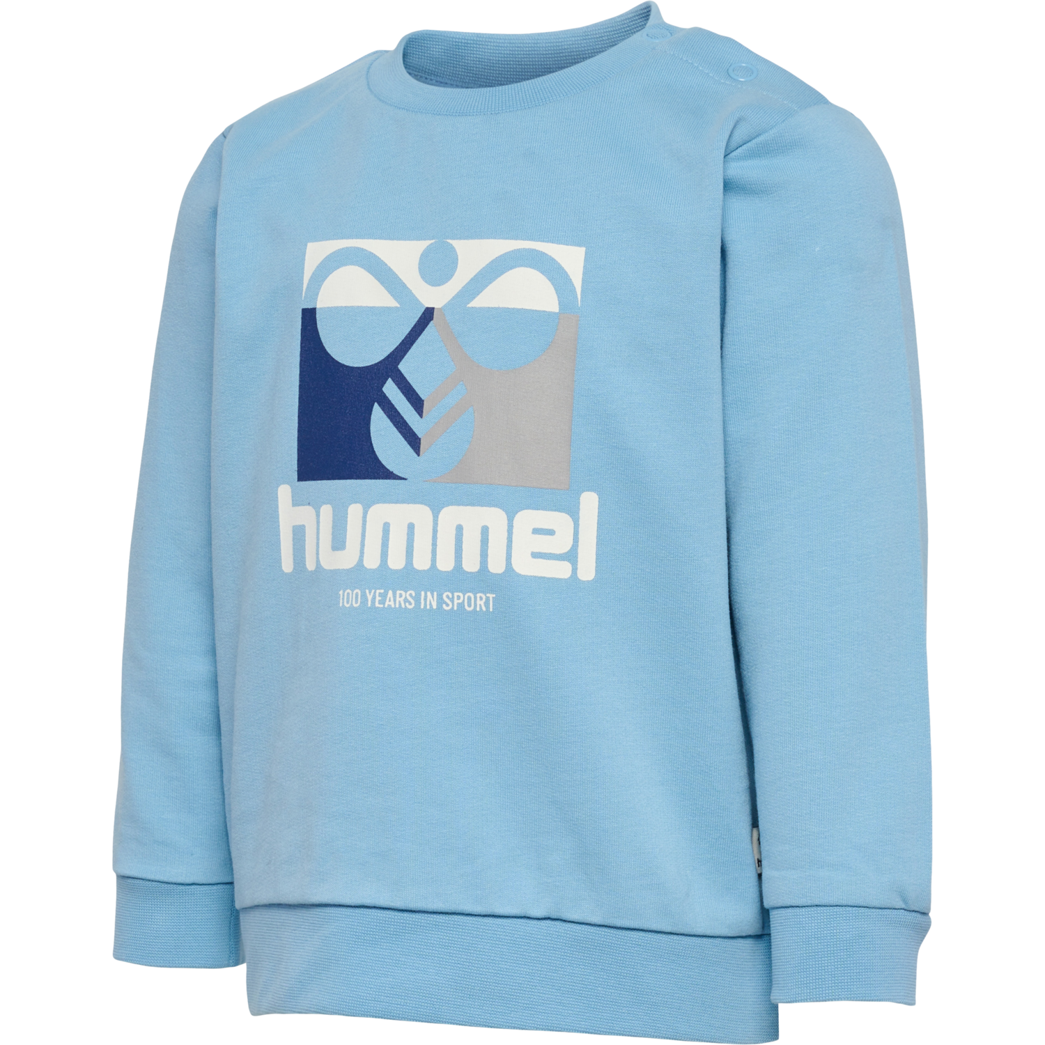 hmlLIME SWEATSHIRT, DUSK BLUE, packshot