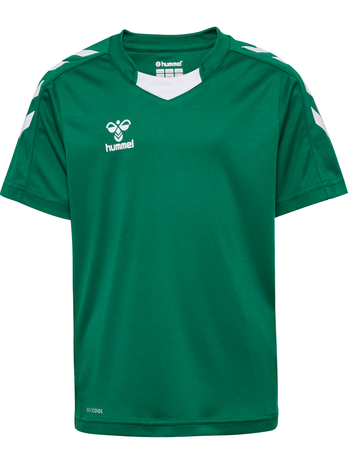 hmlCORE XK POLY JERSEY S/S KIDS, EVERGREEN, packshot