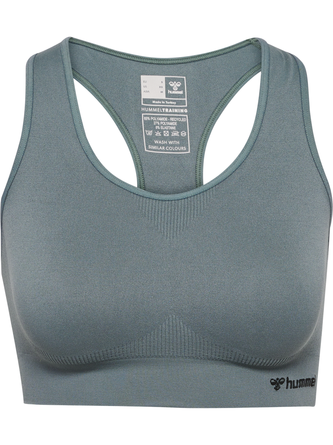 hmlTIF SEAMLESS SPORTS TOP, BALSAM GREEN, packshot