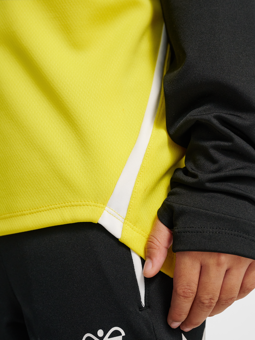 hmlLEAD 2.0 HALF ZIP KIDS, BLAZING YELLOW/BLACK, model