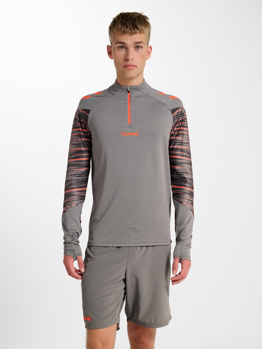 hmlBLAZE PRO TRAINING HALF ZIP, STEEL GRAY, model