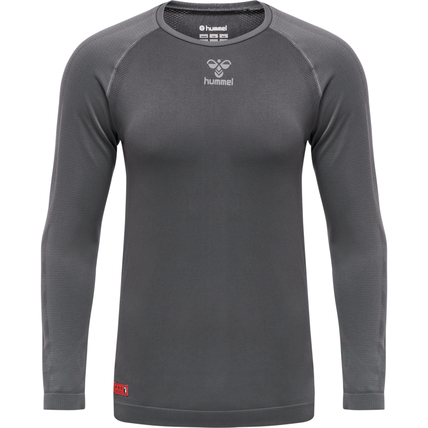 hmlPRO GRID SEAMLESS L/S, FORGED IRON/QUIET SHADE, packshot