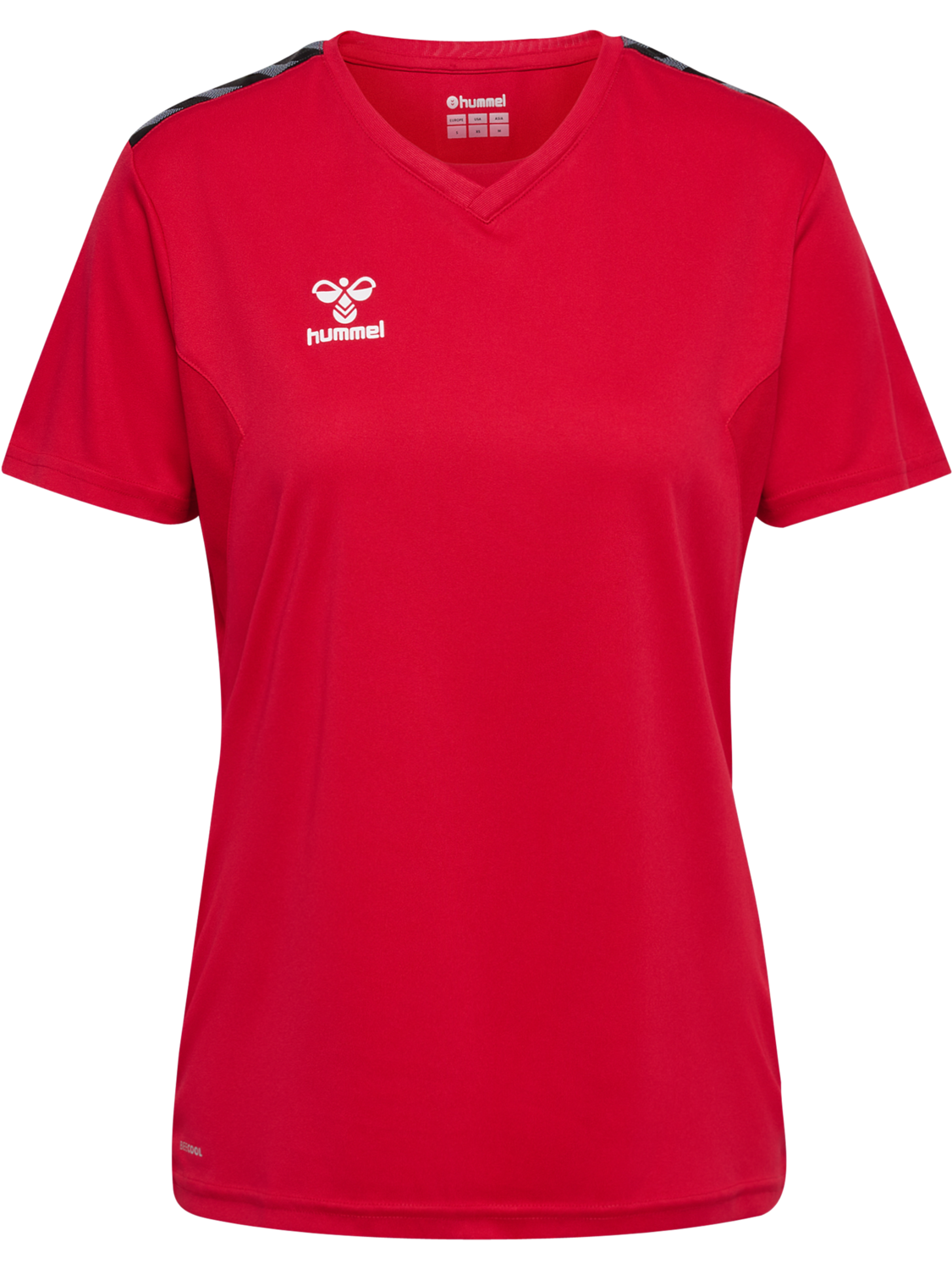 hmlAUTHENTIC PL JERSEY S/S WOMAN, TRUE RED, packshot