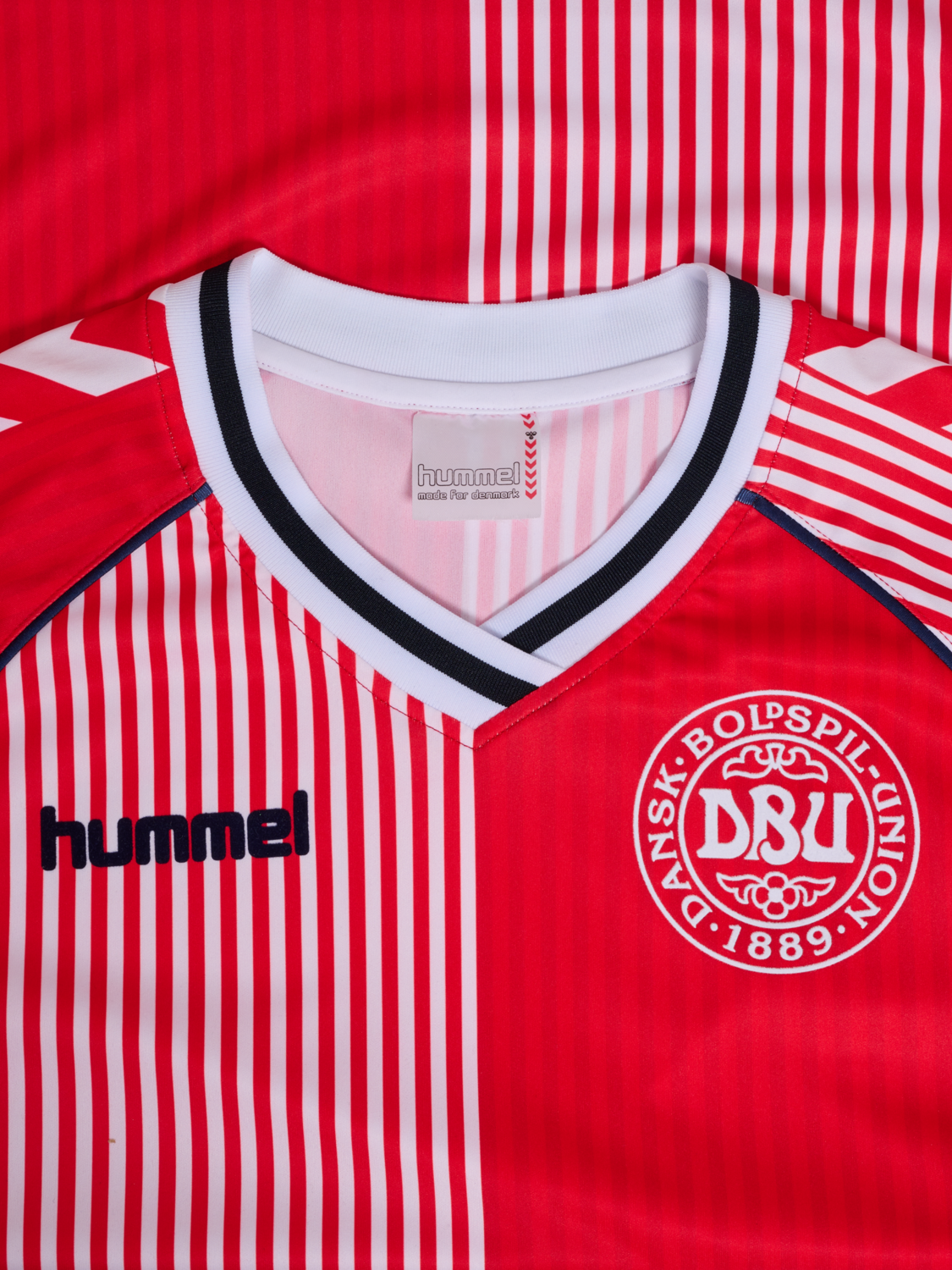 DBU 86 REPLICA JERSEY S/S KIDS, RED/WHITE, packshot