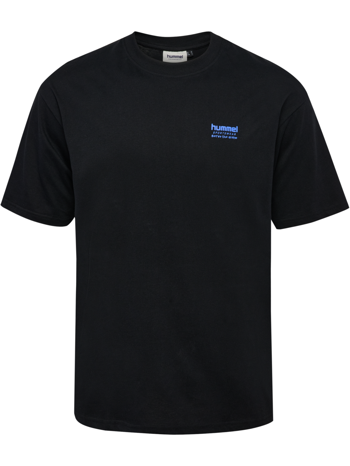 hmlLOOSE T-SHIRT S/S HSW FOOTBALL, BLACK, packshot