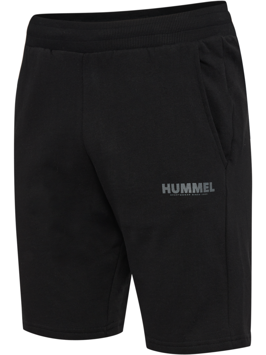 hmlLEGACY HOODIE + SHORTS SET, BLACK, packshot
