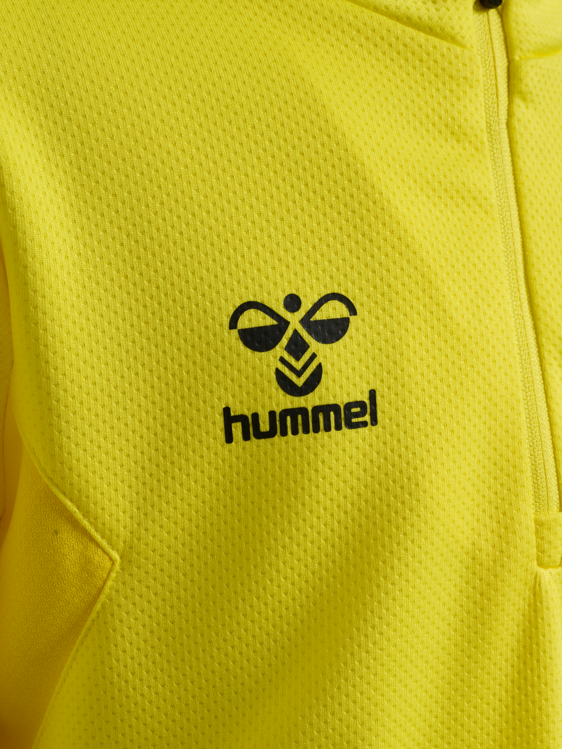 hmlAUTHENTIC HALF ZIP SWEAT KIDS, BLAZING YELLOW, packshot