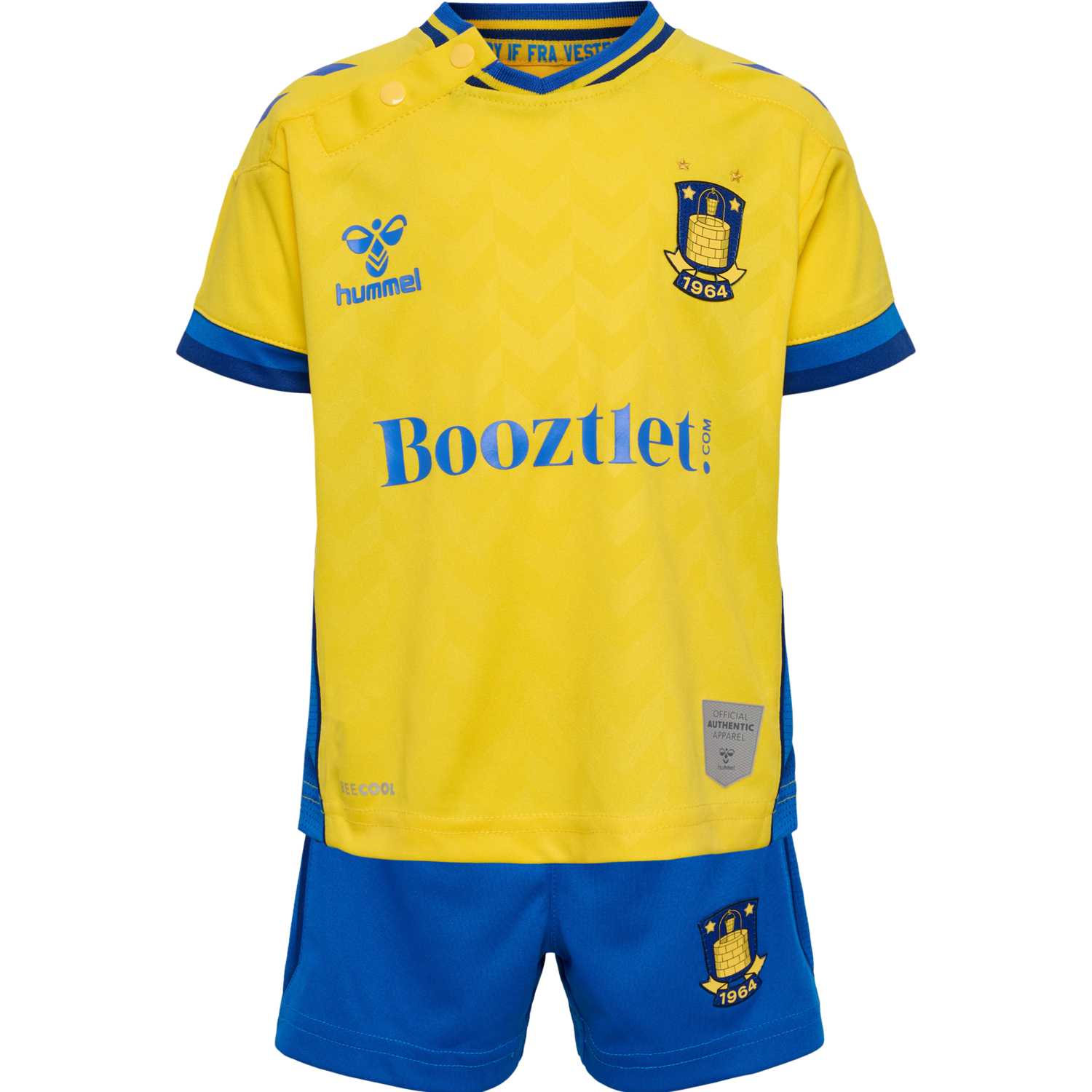 BR&Oslash;NDBY 22/23 HOME MINI KIT, CYBER YELLOW, packshot