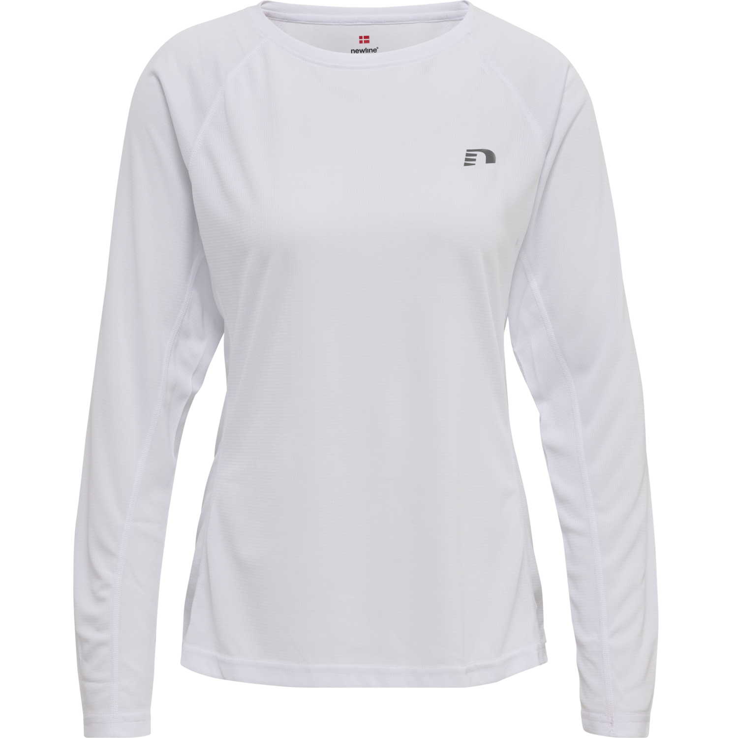 WOMEN CORE RUNNING T-SHIRT L/S, WHITE, packshot