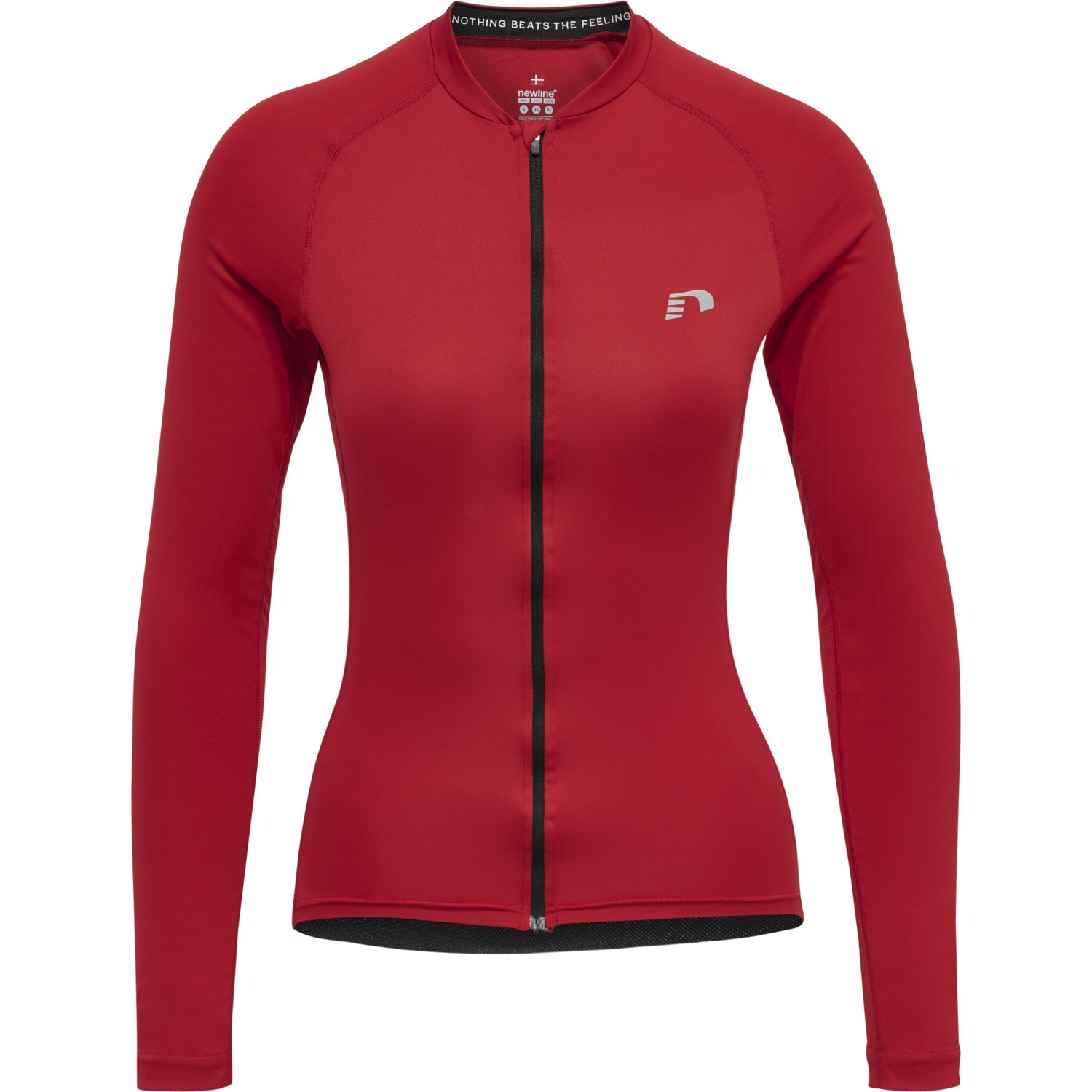 WOMENS CORE BIKE L/S JERSEY, TANGO RED, packshot
