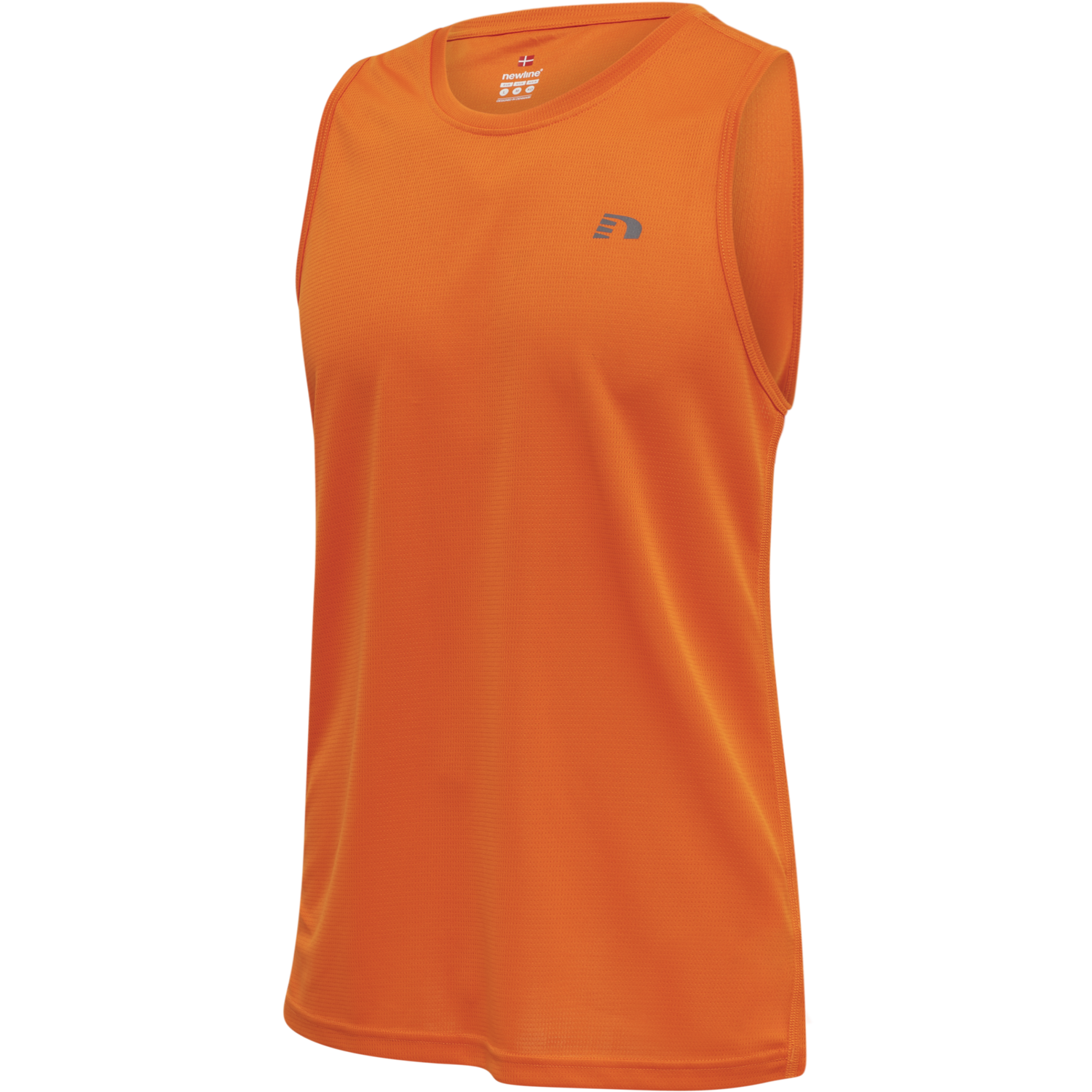 MEN CORE RUNNING SINGLET, ORANGE TIGER, packshot