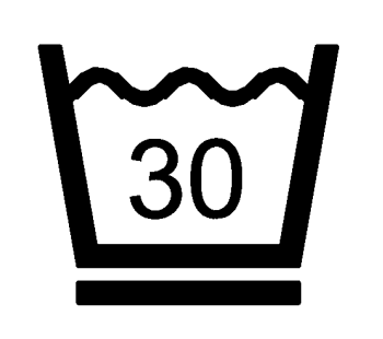 Prac w pralce w programie prania delikatnego w temp. maks. 30&deg;C