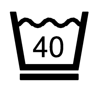 Prac w pralce w programie prania delikatnego w temp. maks. 40&deg;C